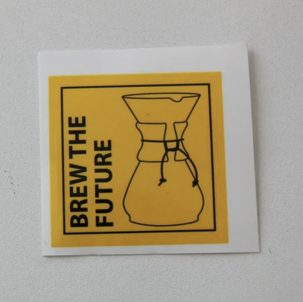Наклейки brew the future (yellow)