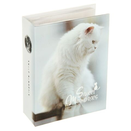 Фотоальбом 100 фото 10*15см Белый кот
