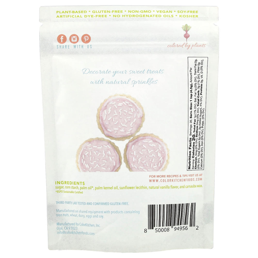 ColorKitchen, Белая крошка, 85,05 г (3 унции)