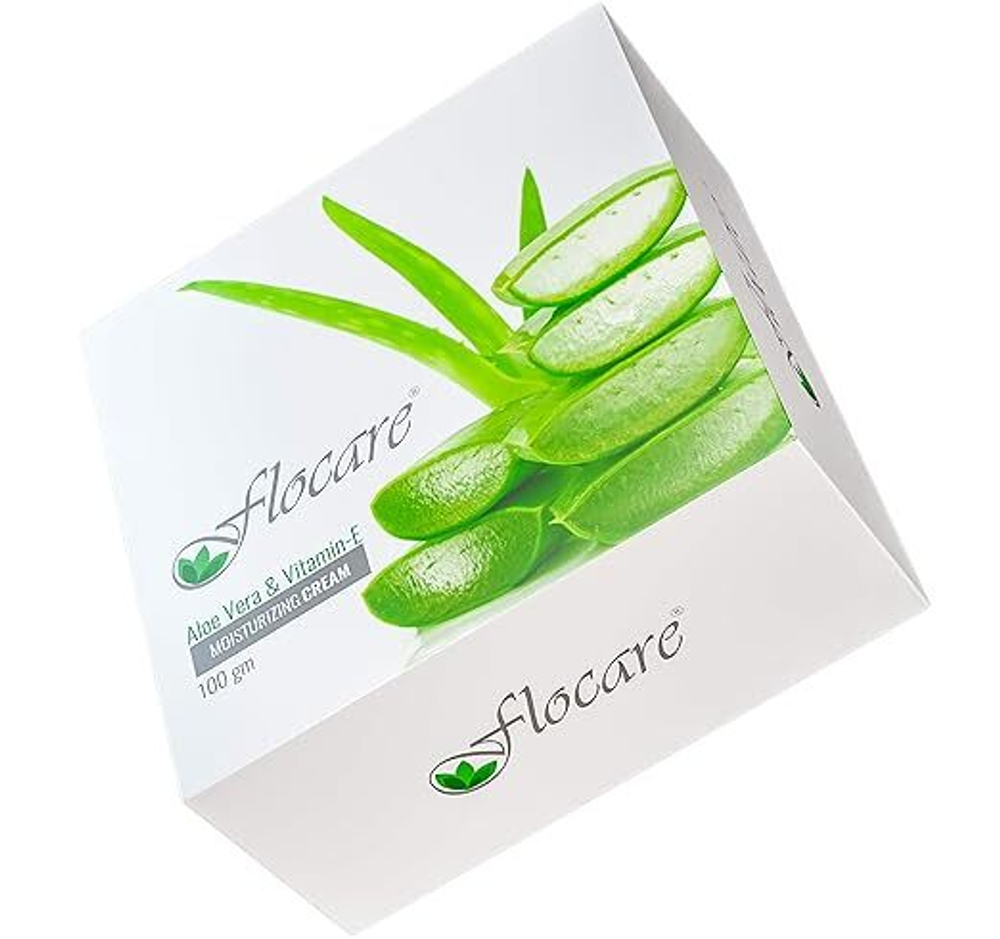 Увлажняющий крем Flocare Aloe Vera Vitamin E.