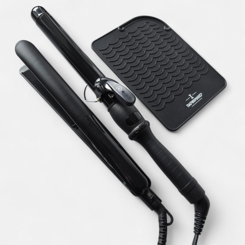 Набор для укладки волос Melon (плойка 28 мм, утюжок 25 мм, термоковрик)