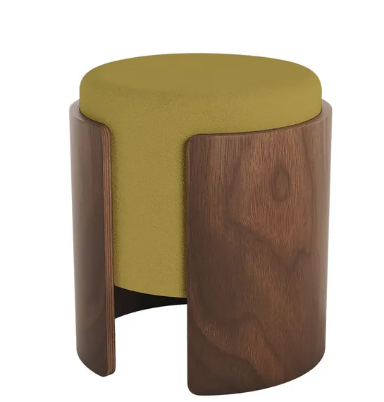 Пуф Lagom (янтарный FiberGuard, орех)