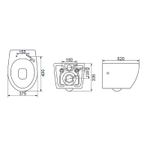 Комплект унитаза с инсталляцией BelBagno Prospero BB507B/BB2020SC/BB002-80/BB005-PR-CHROME с сиденьем Микролифт и клавишей смыва Хром глянцевый