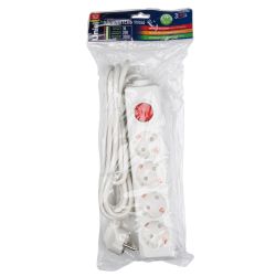 S-GCD4-3B Удлинитель Uniel серии Стандарт. с-з. 4 гн.. шнур 3 м. выкл.