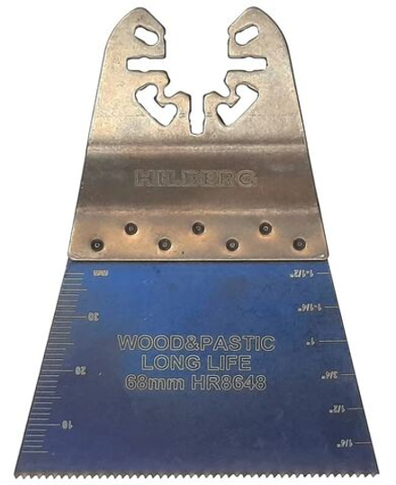 Полотно пильное погружное по древесине и пластику Hilberg WoodPlastic Bi-M 68x40x18tpi HR8648