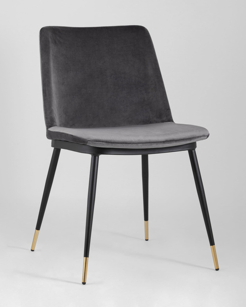 Стул Мелисса велюр темно-серый