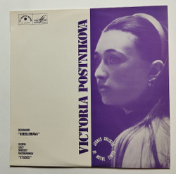 Винтажная виниловая пластинка LP V. Postnikova Шуман, Шопен, Лист, Рахманинов Этюды (France 1971)