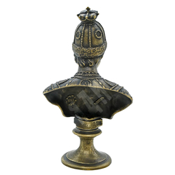 Феодор I. Бронзовый бюст царя Фёдора Алексеевича Романова. Фабрика Ф.Шопена. 1868 г. Реплика.