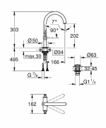 Смеситель для раковины Grohe Atrio New 21022DC3 сталь