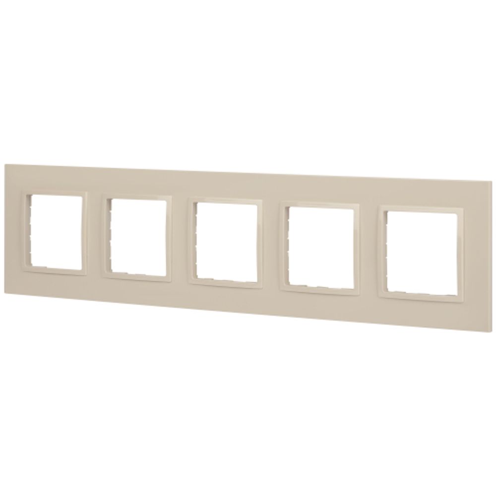 Рамка для розеток и выключателей ЭРА Elegance 14-5015-02 Classic, на 5 постов, слоновая кость