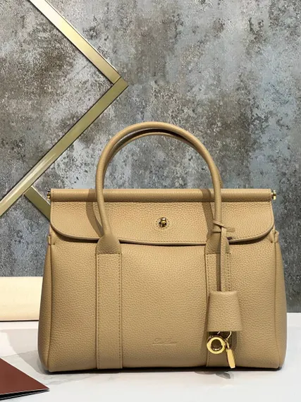 Сумка Loro Piana Loom L25 из зернистой кожи