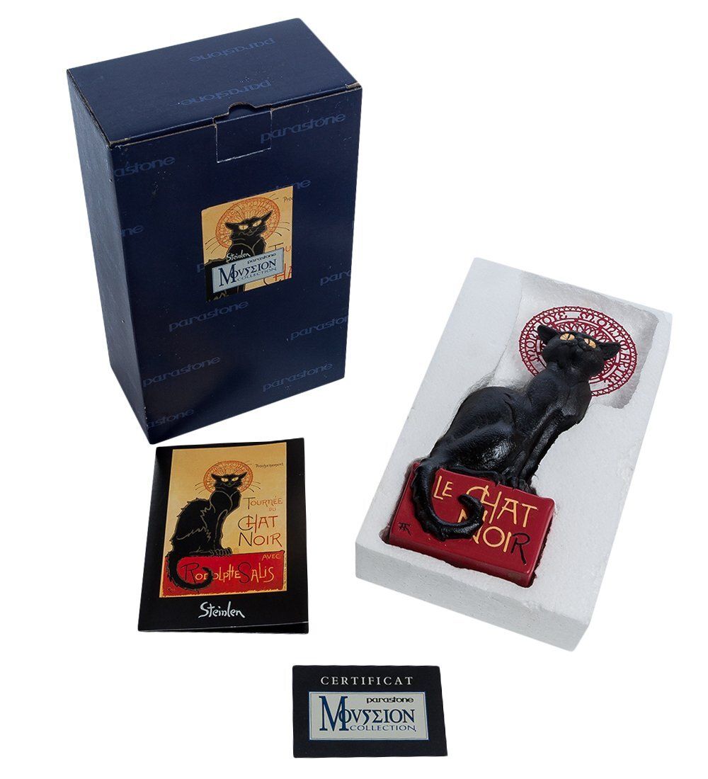 pr-STE01 Статуэтка «Черный кот» Теофиль-Александр Стейнлен (Museum.Parastone)