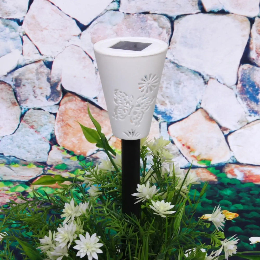 Фонарь садовый «Цветение» 35*7,5*7,5см, на солнечной батарее