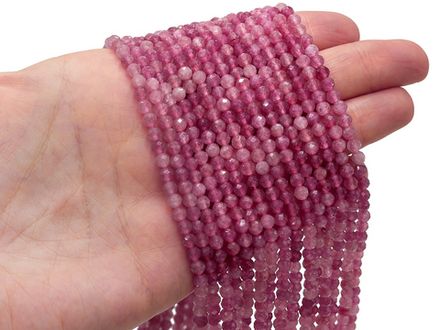 Нить бусин из турмалина 4мм