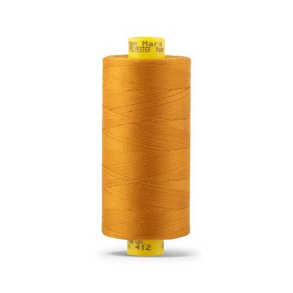 Нитка Gutermann Mara 120 (1000 метров), 1 кат., универсальная | 412 охра