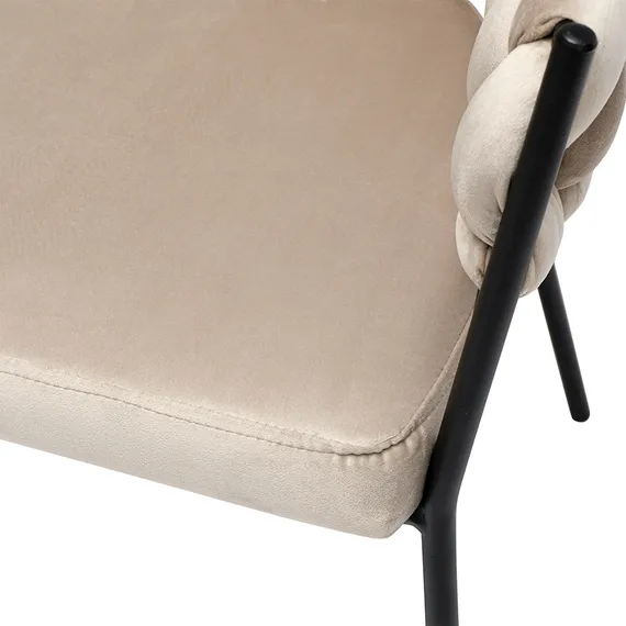 Кресло lind, велюр, бежевое