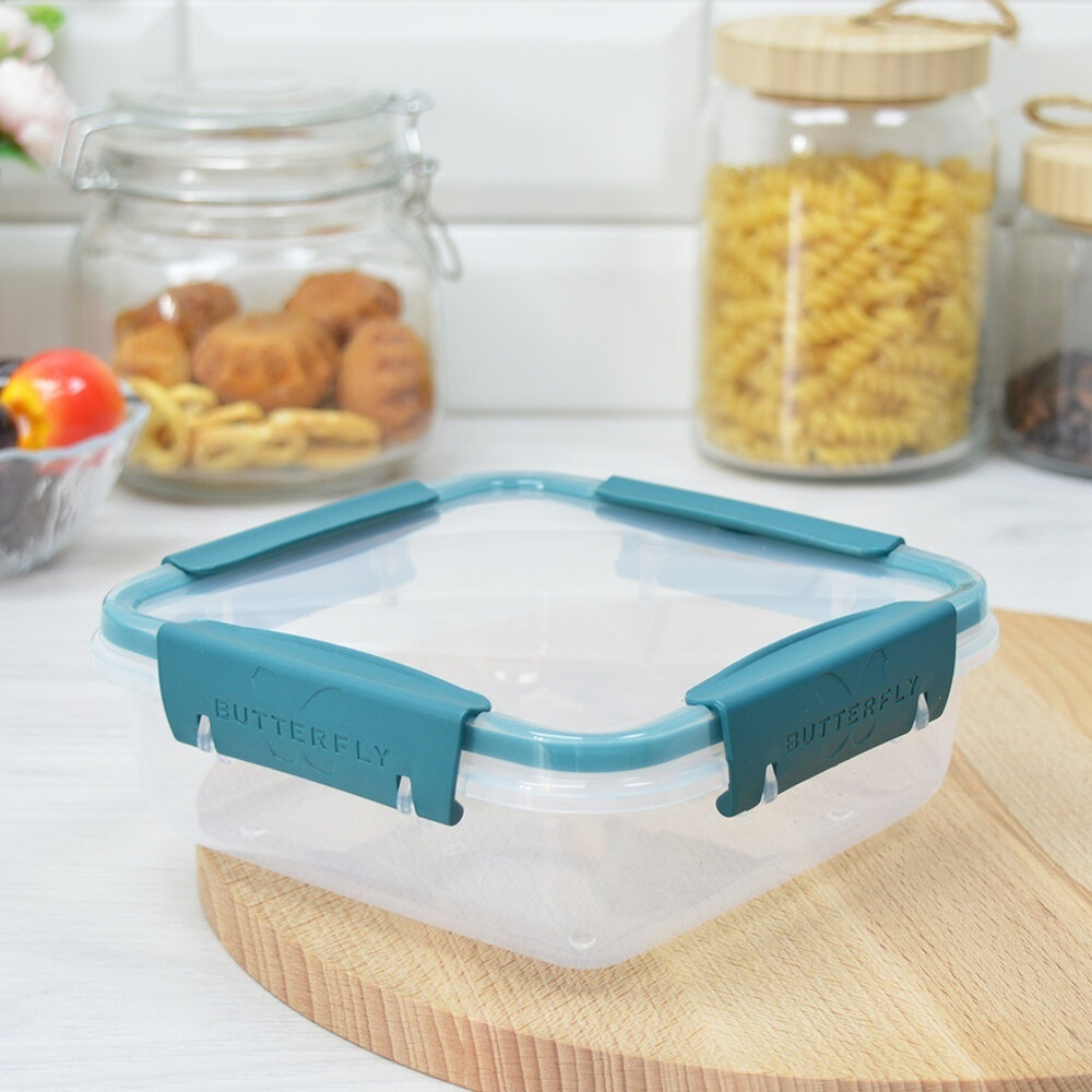 Контейнер 0,8л герметичный "Butterfly bright" (хвоя)