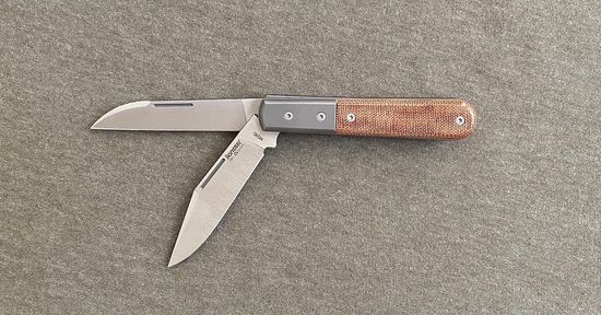 Складной нож Lion Steel "BARLOW Warhorse" L/CK0122 NC c клинком из стали Böhler M390 Microclean®, рукоять титан / микарта