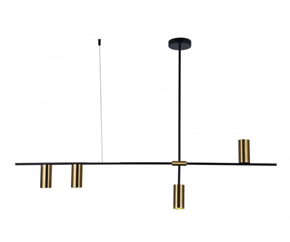 07621-4,20 Люстра Рия черный/бронза Gu10 40W