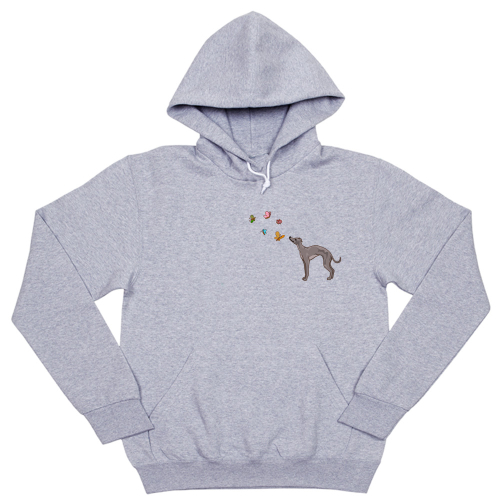 Толстовка "Левретка и бабочки"