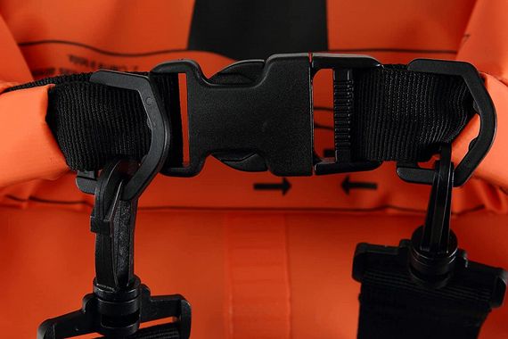 Герморюкзак Cressi Premium Back Pack с карманом на молнии 20 литров черно-оранжевый