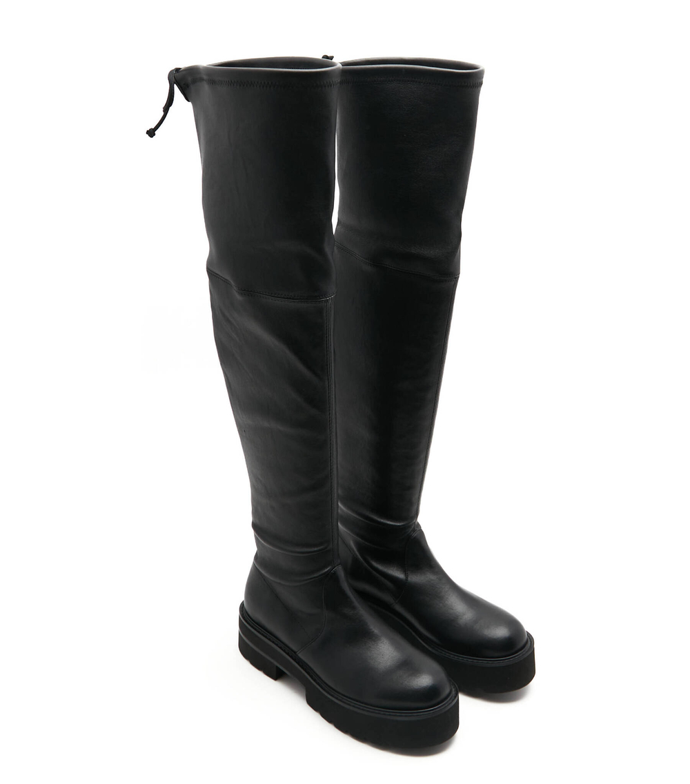 Кожаные ботфорты lowland Stuart Weitzman - черный(S6059)
