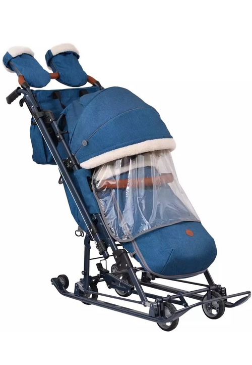 Санки-коляска Ника Детям НД7-8К (синий)