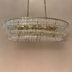 Люстра Cloyd NAMASTE C10 / шир. 100 см - латунь - прозрачн.стекло (арт.11690)