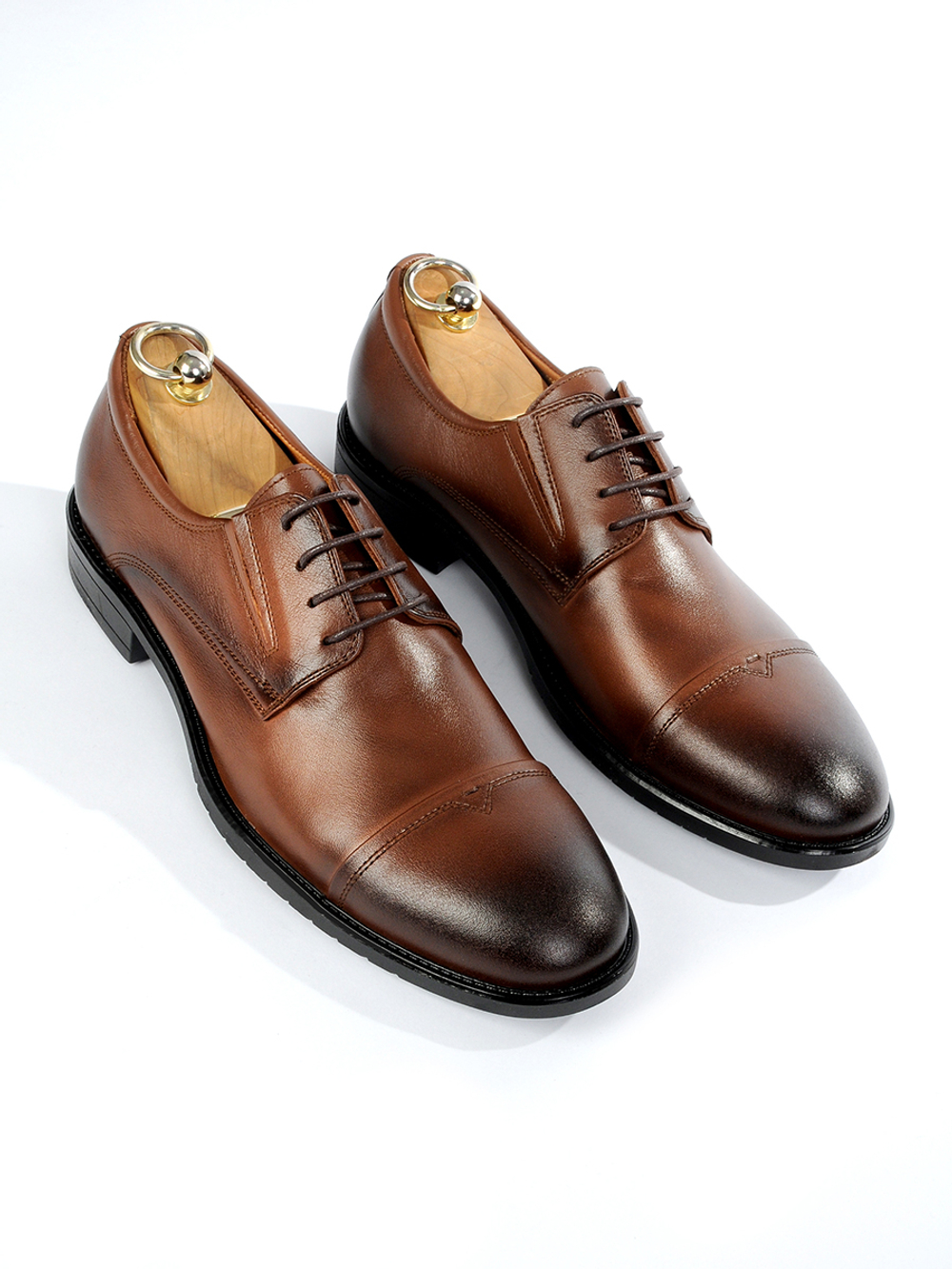 Мужские туфли дерби Vorsh из натуральной кожи на высокой подошве, V5898рыж