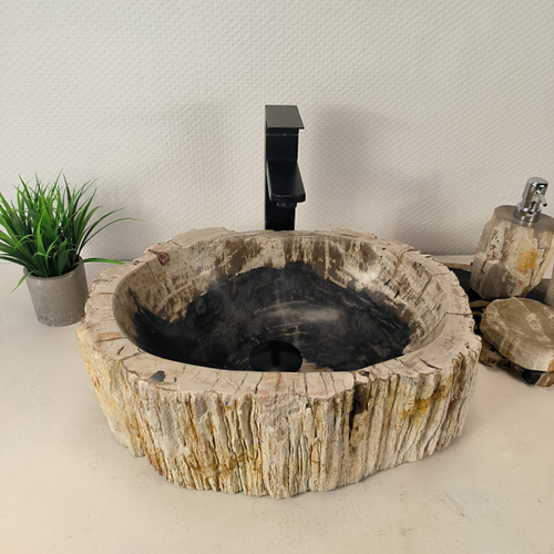 Раковина из окаменелого дерева OD-66047 43х33х14 из натурального камня