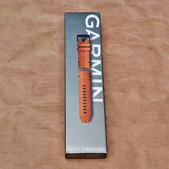 Garmin Quickfit 26mm Chestnut Leather 010-12864-05 ремешок кожаный (Каштановый)