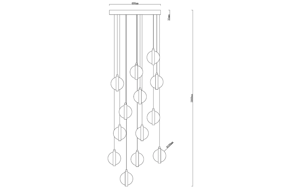 Подвесной светильник Arte Lamp FABERGE A2451SP-75PB
