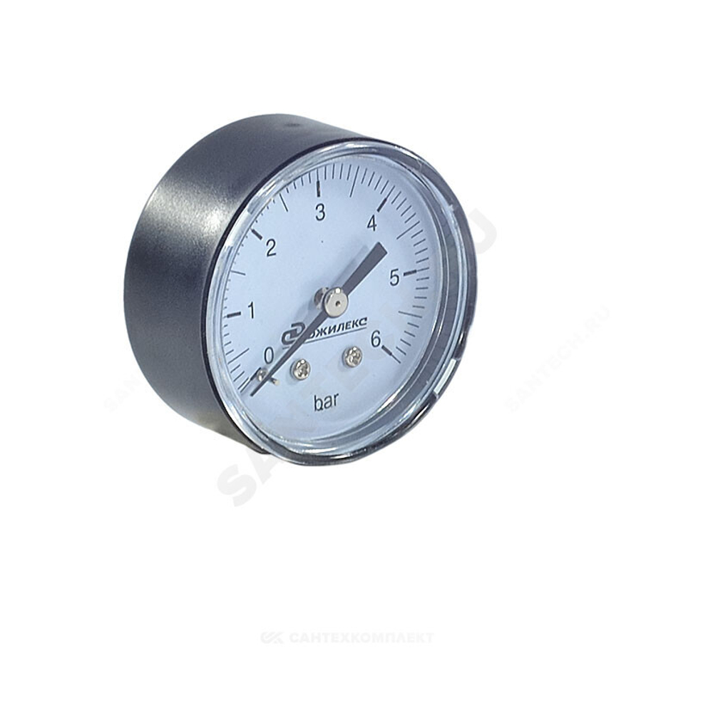 Манометр осевой Дк50мм 0-6 бар кл.1,0 G1/4" Джилекс 9003