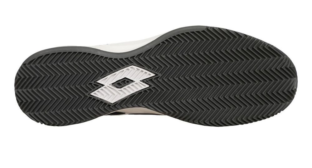 Мужские кроссовки теннисные Lotto Mirage 100 II Clay - all white/asphalt/vapor gray