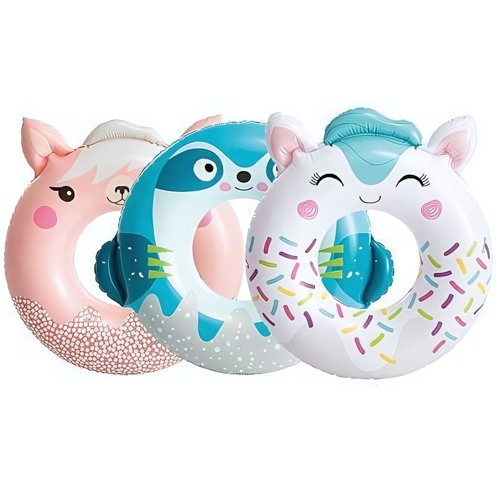 Круг для плавания "Милые животные" 76см от 8 лет микс 59266 (Intex)