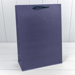 Пакет подарочный 32х45х15см "Люкс" (Синий, Крафт)