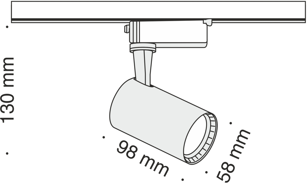 Трековый светильник Maytoni Technical TR003-1-6W3K-B