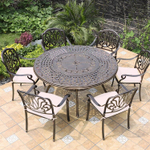 Садовая мебель из литого алюминия Patty 6, античная бронза