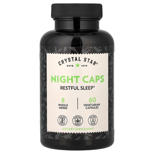 Crystal Star, Night Caps, 60 вегетарианских капсул