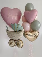 Воздушные шары на выписку девочки №8859