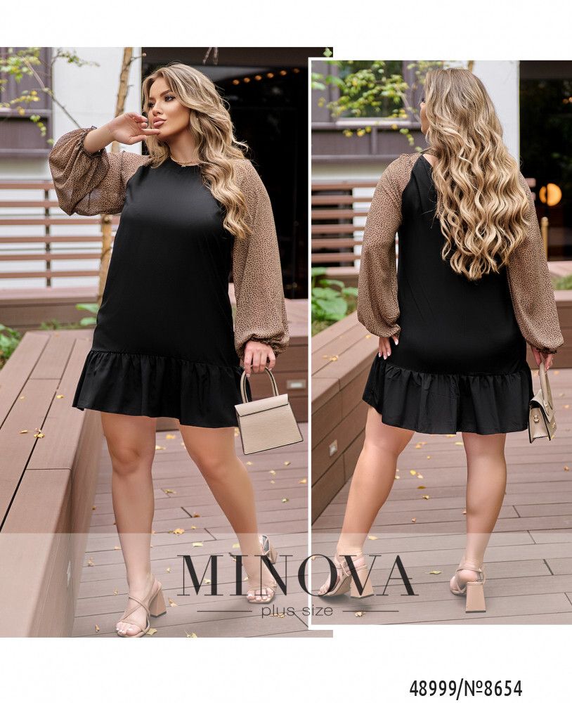 Платье 8654-мокко Minova