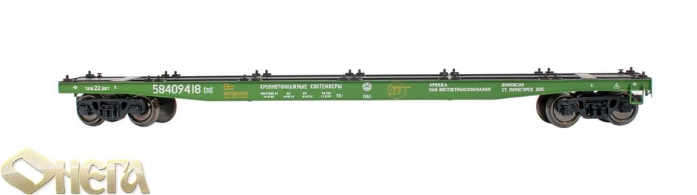 4-осная платформа для перевозки крупнотоннажных контейнеров 13-2116,