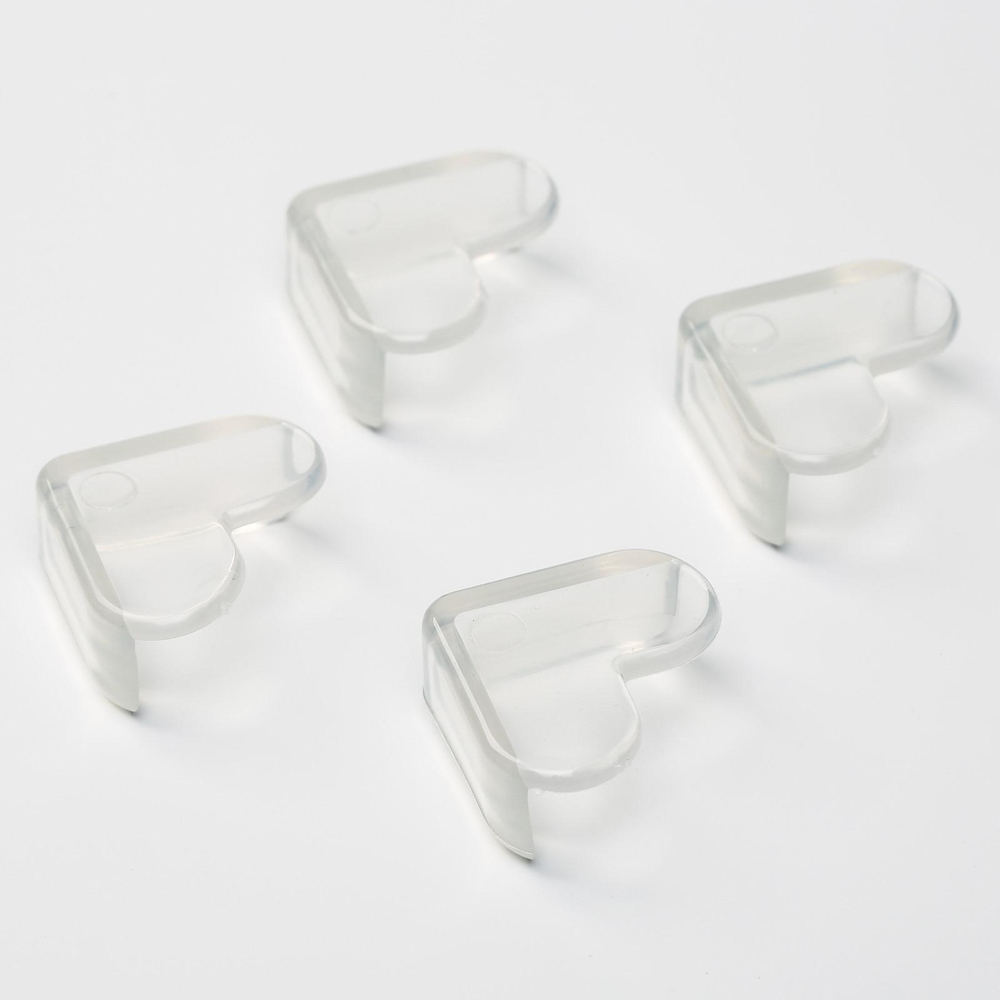 Набор накладок на углы, 4 шт., форма сердечки 1886205