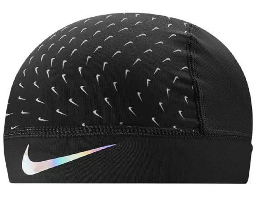 Кепка теннисная Nike Pro Cooling Skull Cap - black/white/multi itidescent