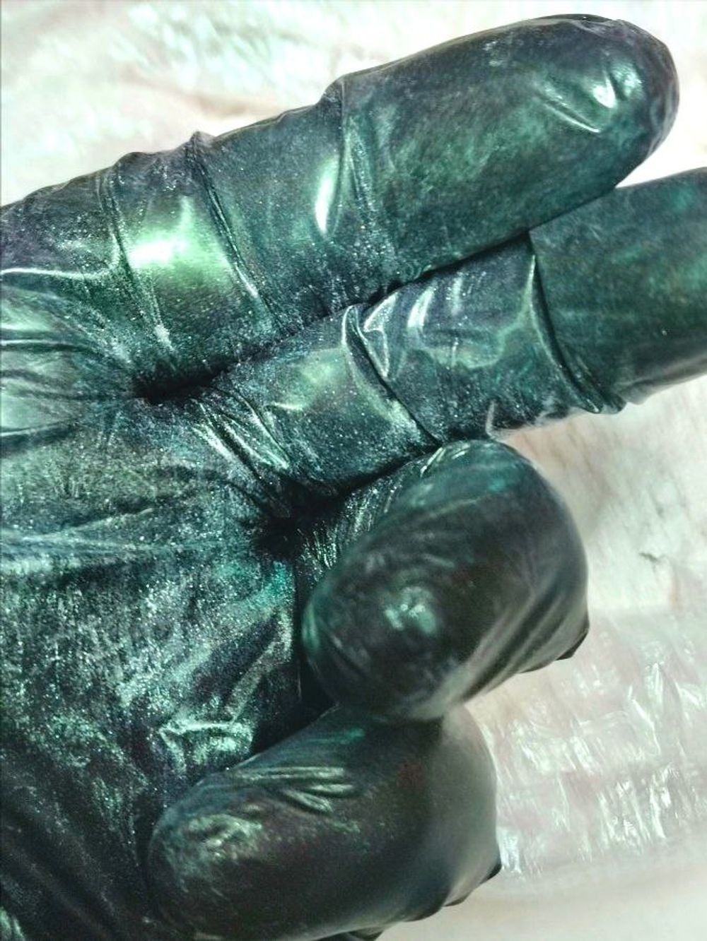 Пигмент 7075 - Зелёный мерцающий жемчуг - универсальный