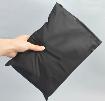 Пакет Слайдер 40*60 см черный матовый 70 мкм