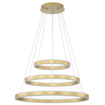 Citilux Дуэт CL719682 LED Люстра подвесная с пультом Золото