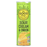 The Good Crisp Company, Картофельные чипсы, сметана и лук, 160 г (5,6 унции)
