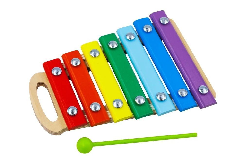 Ксилофон, развивающая игрушка для детей, обучающая игра из дерева