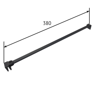 Кронштейн ABBER AG0017B для душевого ограждения, черный матовый